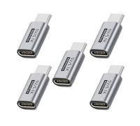 chenyang Paquete de 5 adaptadores convertidores de voltaje USB C a USB C para carga de 20 V a 5 V con resistencia de 5.1 K, compatible con transmisión de datos de 480 Mbps