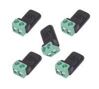 chenyang Paquete de 5 conectores de carga USB C de 2 pines sin soldadura 5V3A para dispositivos no inteligentes/juguetes/electrodomésticos pequeños