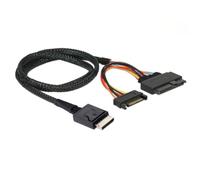 chenyang PCIe 4.0 SFF-8611 a SFF-8639 cable con fuente de alimentación SATA para U.2 SFF-8639 NVMe SSD placa base de extensión interna 0,5 M/1,64 FT
