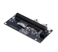 chenyang SlimSAS SFF-8654 8i a PCIe 4.0/5.0 x16 PCI Express - Adaptador de tarjeta de expansión PCI Express con conector de alimentación de 12 V y 6 pines y interruptor de alimentación para tarjeta