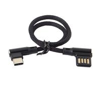 chenyang Tipo C USB-C 3.1 para USB 2.0 Esquerda Direita Ângulo 90 Graus Cabo de Dados com trança de Manga de náilon para Tablet e Telefone 15 cm