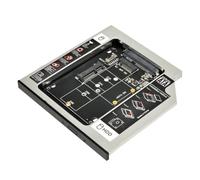 chenyang Universal 9.5mm M.2 NGFF/mSATA SSD a SATA 2nd SSD HDD HDD Caddy Upgrade Extension Adapter Tray Enclosures for Laptop Optical Drive Slot
