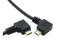 Chenyang USB 2.0 a Micro USB 90 grados Cable de extensión de carga de datos en ángulo 1.5m 2Pcs/Set