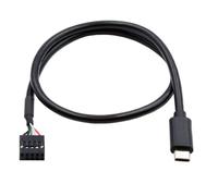 chenyang USB 2.0 Frontpanel Header 9/10 pines a USB C Mainboard Header Port Data Extension Kabeladapter 0.5M