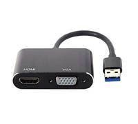 chenyang USB 3.0 & 2.0 zu HDMI-kompatibel & VGA HDTV Adapterkabel Externe Grafikkarte für Windows Laptop