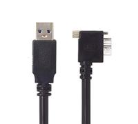 chenyang USB 3.0 a Micro USB 3.0 B Cable de datos en ángulo izquierdo de 90 grados con montaje de tornillo para cámara industrial 300CM