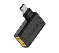 chenyang USB C macho a DC 11.0x4.5mm Thinkpad X1 hembra PD 140W 5V/9V/20V Adaptador convertidor de carga de ángulo de 90 grados con emulador PD