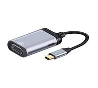chenyang USB-C Tipo C a VGA RGB convertidor HDTV Adaptador 60hz 1080p con Puerto de alimentación Hembra PD