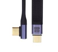 chenyang USB C USB4 40Gbps 240W 100W 8K Flat Slim FPC Data Cable Low Profile Angled for Laptop Phone 13cm