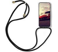 CHENYING Carcasa con Cuerda para Samsung Galaxy A51 Funda Carcasa Transparente TPU Suave Silicona Case con Correa Colgante Ajustable Collar Correa de Cuello Cadena Cordón Protectora Cubierta Cover