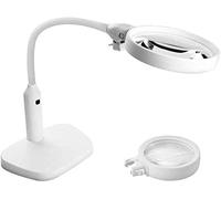 ChenYuNiu Lupa Lupa/Carga Lámpara de Aumento de Escritorio con LED 5 a 10 Veces se Aplica a periódicos HD Libros Mapa Moneda Joyería Artesanía y Hobby Lupa con luz LED Interesante