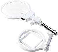 ChenYuNiu Lupa Lupa de Escritorio Multifunción Plegable Espejo 2X-6X Lupa de Luz 2LED de Ultra Alta Definición Lupa con Luz LED Interesante