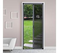 ChenYuNiu Puerta mosquitera retráctil - Diseño de Marco de Aluminio para Puertas Simples/Dobles - Tamaño Personalizable y fácil instalación Uso en el hogar y el Patio