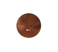 ChenYuTe Collar de corazón con iniciales A-Z en oro/plata para mujer - elegante y sencillo - Colgante de letra inicial bañado en oro de 18K - Collar moderno y delicado de joyería femenina