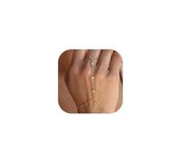 ChenYuTe Pulsera ajustable para mujer, juego de pulseras de cadena, un regalo de joyería sencillo y delicado para ella, ¡apto para llevar a diario!