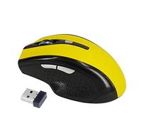 Chenzinan Recargable ratón inalámbrico 2.4G for el Ordenador portátil PC de la Tableta del Ordenador portátil Mac Business Office ratón USB (Color : Frosted Yellow)