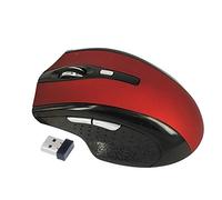Chenzinan Recargable ratón inalámbrico 2.4G for el Ordenador portátil PC de la Tableta del Ordenador portátil Mac Business Office ratón USB (Color : Frosted Red)