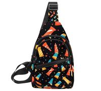 CHENZZZZ Cute Bee Honey Flower (11) Mochila bandolera lateral, Multicolor 13, 11.8x7x1.5in/30x18x4cm