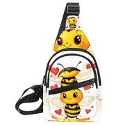 CHENZZZZ Cute Dino Cars (12) - Mochila bandolera cruzada para viajes, senderismo, bolsa de pecho para bolsos, bolsa de hombro para mujeres y hombres, Multicolor 14, 11.8x7x1.5in/30x18x4cm