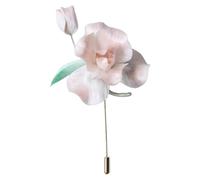 Cheongsam - Broche para abrigo, lirio, seda de morera, hecho a mano, patrimonio cultural chino