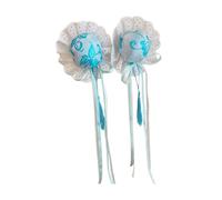 Cheongsam Hair Bun | 2X Cosplay Hair Bun Clip | Chinese Style Headdress With Lace Bow For Traditional Looks