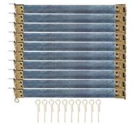 Cheotime 10pcs cuadros flexibles internos de metal, bisagras de bolsas de bolsillo bolso de clip de primavera para bolso de caravana de bricolaje costura haciendo accesorios de