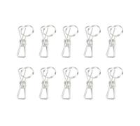 CHEOTIME 10Pcs Table Card Clips, Reusable Metal Table Number Holders and Place Card Holders with 2.76 Inch Height for Wedding Event Party (Silver)