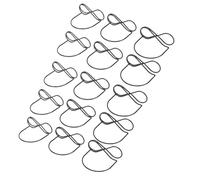 CHEOTIME 15PCS Table Card Holders, 8.75 Inch Silver Metal Wire Stand with Stable Base, Display Stand for Table Numbers Place Cards Photos (Black)