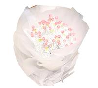 CHEOTIME 20 Tulipanes Artificiales iluminados, Ramo Brillante con Tira de luz, luz Nocturna de Floarl sintético, Hermosos Tulipanes Hechos a Mano, Flores Artificiales para Novia, mamá, (20 Flowers)