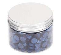 CHEOTIME 200 pegatinas de sello de cera, cuentas de cera de sellado octágono, embalaje de botellas, pegatinas de sello de sobre nacarado, pellets de sello, decoración de repuesto (Azul)