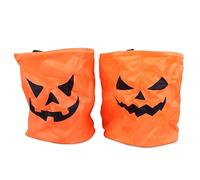 Cheotime 2pcs LED Light Halloween Candy Bag, 30x25cm Tricto de tela reutilizable o cesta de trato, bolsa de fiesta de brillo para niños Adultos Halloween Night Celebration