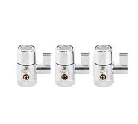 CHEOTIME 3 piezas válvula desviadora de grifo, G1/4 adaptador divisor de grifo de baño de metal universal divisor de fregadero accesorio para pieza de repuesto de tubería, desvío