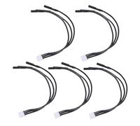 CHEOTIME 5 adaptadores de enchufe banana, 2.0 mm hembra a PH3.0 macho de 3 pines para motor ESC sin escobillas, 12 cm de longitud, compatible con SCX24
