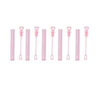 CHEOTIME 50 Piezas de Burbujas, palitos de Burbujas Rosas en Forma de corazón, Suministros para Regalos de Fiesta, Mini Varita de Burbujas, Juguete para el día de San Valentín,