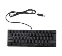 CHEOTIME 60% Teclado mecánico, Ultra-Compac 61 Teclas Mini Oficina Teclado con Cable Teclado para Juegos sin conflicto Clave Colorido RGB retroiluminado para PC portátil Ordenador