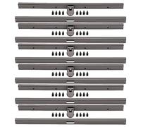 Cheotime 6pcs Purso Metal Purse Marco de beso Bloque, 7.5 "Cerrar el bolso de hierro Set de la billetera de metal Bolsa de bolsas Making Supplies con accesorios para bolsas de (Sliver) (Gold) (Gray)
