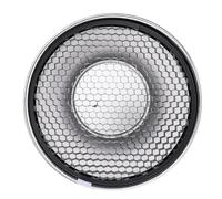 CHEOTIME 7 "Plato de Sombra de lámpara de difusor de Reflector estándar, Plata de la cuadrícula de Panal de Plata de 60 ° Accesorio de fotografía de Alta reflectividad para