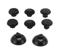 CHEOTIME 8 en 1 Tapas de Agarre de Repuesto para Joystick 3 Alturas Goma de Agarre para el Pulgar para Controlador 6 Tapas de Agarre para el Pulgar 2 Palillos reemplazables 1 (Negra)