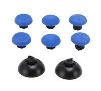CHEOTIME 8 en 1 Tapas de Agarre de Repuesto para Joystick 3 Alturas Goma de Agarre para el Pulgar para Controlador 6 Tapas de Agarre para el Pulgar 2 Palillos reemplazables 1 (Azul)