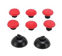 CHEOTIME 8 en 1 Tapas de Agarre de Repuesto para Joystick 3 Alturas Goma de Agarre para el Pulgar para Controlador 6 Tapas de Agarre para el Pulgar 2 Palillos reemplazables 1 (Roja)
