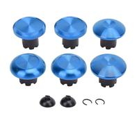 CHEOTIME 8 en 1 Thumbsticks magnéticos de metal para Series X Thumb Grip Stick Cover Thumbstick Repair Rocker DIY para controladores para Pro con caja de plástico (Azul)