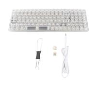 CHEOTIME 96% Wired Mechanical Gaming Keyboard, 100 Keys Hot-Swappable White Switches, RGB Backlit with Multimedia Shortcuts & Anti-Ghosting for PC/Mac/Android