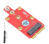 CHEOTIME Adaptador de Llave Mini PCIE a M.2 M, módulo convertidor Adaptador M.2 Key B a Mini PCI E con Ranura para Tarjeta SSIC WWAN Dual para 2G GSM/GPRS/3G/CDMA