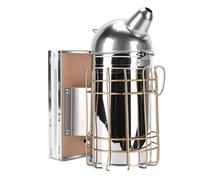 CHEOTIME Ahumador de Abejas Apicultura, ahumador de Acero Inoxidable con cámara de Calor, Equipo de Apicultura con Gancho para Colgar, Juego de Herramientas para apicultores