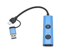 Cheotime AI Docking Station, Herramienta de traducción de transcripción de Voz con 5 en 1 Puertos HUB USB 3.0, USB C portátil A Un Adaptador para el Trabajo Remoto del hogar