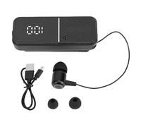 CHEOTIME Auricular Bluetooth, Clip de Auriculares inalámbricos de Oreja única en diseño de duración de la batería Larga y cancelación de Ruido para Conducir Actividades (Negro)