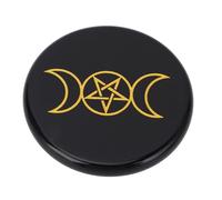 Cheotime Black Obsidian Palm Stone, piedras de bolsillo de bolsillo multifuncionales Cristales curados Pedrina Palm Palm Palm para casa y oficina (1)