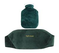CHEOTIME Bolsa de agua caliente, botella de agua caliente con cintura de 1000 ml de doble mano de agua tibia de doble mano para alivio de la cintura del cuello de la espalda