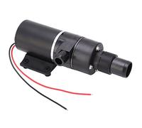 CHEOTIME Bomba maceradora de 12/24 V CC 12 GPM Bomba de aguas residuales con cabezal de 3 metros Bomba de residuos antiobstrucción con evacuación de residuos de doble cuchilla (DC12V)