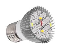 CHEOTIME Bombilla LED para cultivo, 28 W, espectro completo, 28 LED, casquillo E27, bombilla para plantas de interior, verduras y plántulas, bombillas LED para jardín interior